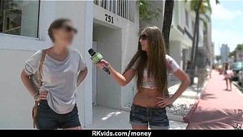 Tight teen fucks a man in front of the camera for cash 9