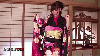 Seductive kimono clad jav star takes passionate creampie in steamy night scene Seductive kimono clad jav star takes passionate creampie in steamy night scene