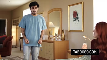 Hot milf stepmother ridding on stepsons big cock