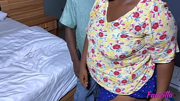 African student visits and fucks his fat ass teacher at home