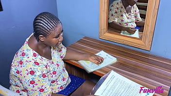 African student visits and fucks his fat ass teacher at home