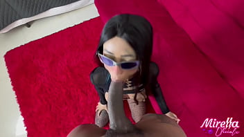 Deixei o negão estourar meu cuzinho virgem ele não teve dó nenhuma