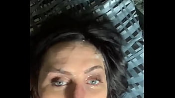 Candidsandra gets facialized