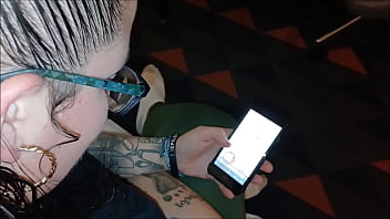 My uber eats client let me spoon feed her my cum off her face after she sucked me dry as a tip