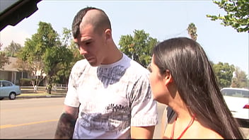 Busty girl picked for fun