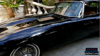 Amazing playmate with big tits talking and modeling