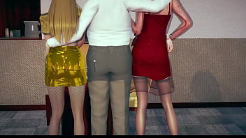 Ugly stud buggers two blondes