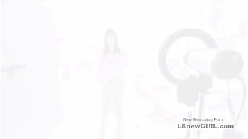 Runway ready brunette got seduced by the producer