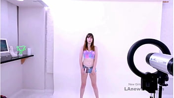 Runway ready brunette got seduced by the producer