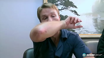 Busty ebony fucks her employee