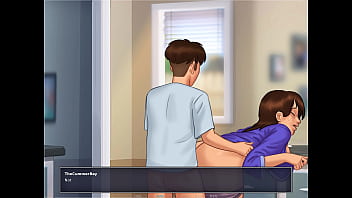 Let's play summertime saga sex with debbie in the kitchen