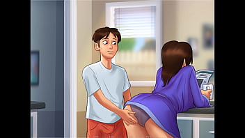 Let's play summertime saga sex with debbie in the kitchen