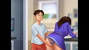 Let's play summertime saga sex with debbie in the kitchen