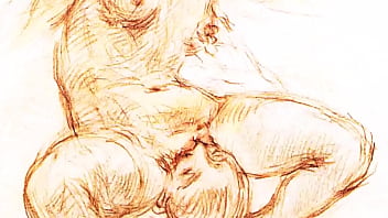 Retro erotic drawings