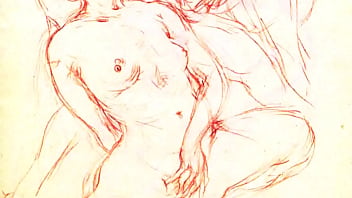 Retro erotic drawings