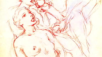 Retro erotic drawings