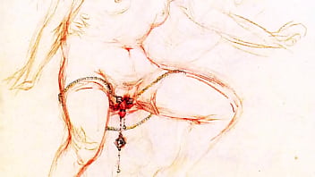 Retro erotic drawings