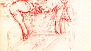 Retro erotic drawings