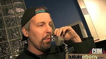 Ebony babe sucks too many white cocks 29