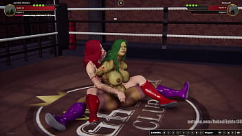 Jennifer vs red nf3d female kinky femdom combat