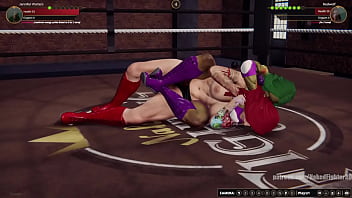 Jennifer vs red nf3d female kinky femdom combat