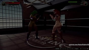 Jennifer vs red nf3d female kinky femdom combat