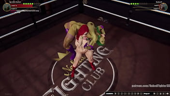 Jennifer vs red nf3d female kinky femdom combat