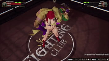 Jennifer vs red nf3d female kinky femdom combat