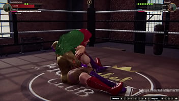 Jennifer vs red nf3d female kinky femdom combat