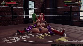 Jennifer vs red nf3d female kinky femdom combat
