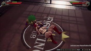 Jennifer vs red nf3d female kinky femdom combat