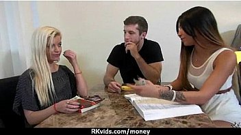 Tight teen fucks a man in front of the camera for cash 15