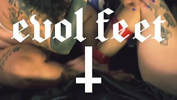 Soles exposed for bastinado