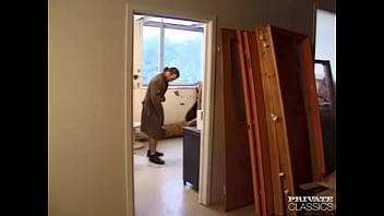 Threesome in the warehouse