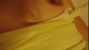 Finger woman on her home