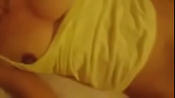 Finger woman on her home