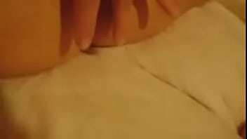 Finger woman on her home