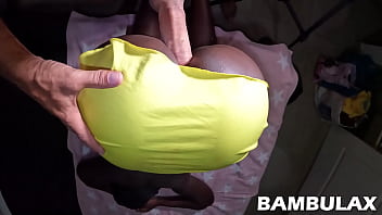 Pov bubble black butt ebony pussy creampied