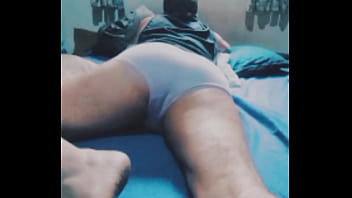 Hot man broadcasting his show in the private room of an adult only website