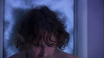 Hot passionate sex of the young attractive couple on the cold december evening