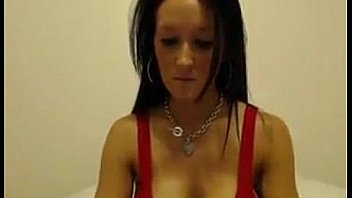 Brunette shows off her great breasts