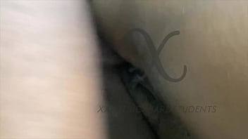 Horny student got big cock cum twice inside condom during sex please subcribe to red