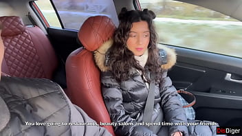 Risky Public Sex In The Car Huge Cum On Face And Cumwalk In Metro thumbnail
