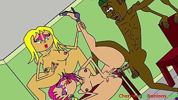 Funny animation about a guy getting interrogated by two sexy female cops