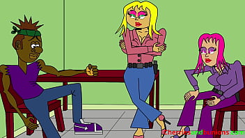 Funny animation about a guy getting interrogated by two sexy female cops