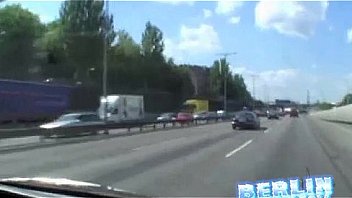 Babes get naughty in the car