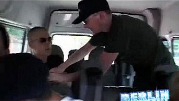 Babes get naughty in the car