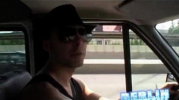 Babes get naughty in the car