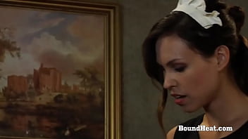 Sexy Curvy Lesbian Slave Masturbating Together With Naughty Mistress thumbnail