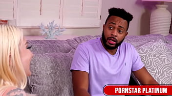 Horny blonde leya falcon sucks jordan wright's huge cock